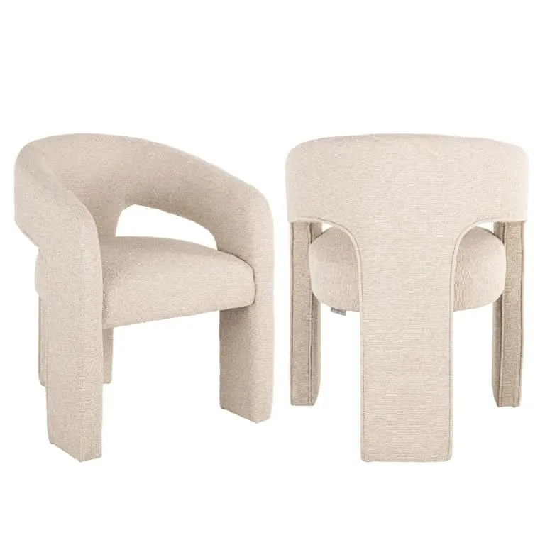 Richmond Interiors Stuhl Belle – Biscotti (Brandschutz)