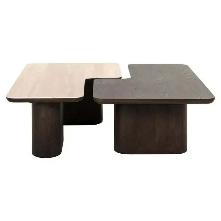 Richmond Interiors Couchtisch Nando – 2er-Set (Brown)
