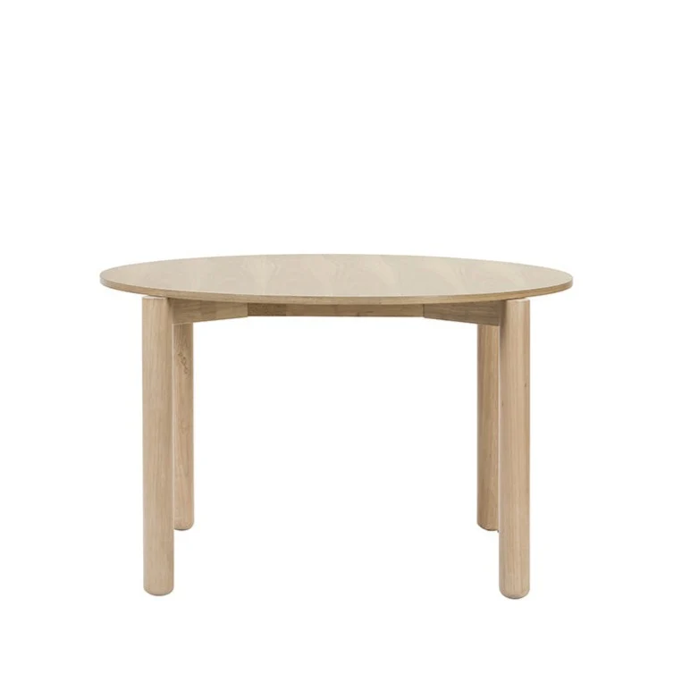 Tavolo tondo 4 posti in legno naturale Atlas di Teulat Ø120 cm