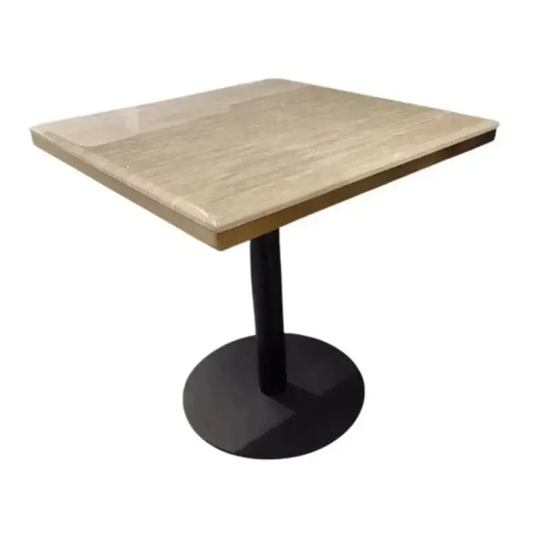Richmond Interiors Bistrotisch Brazza 70x70 (Beige)