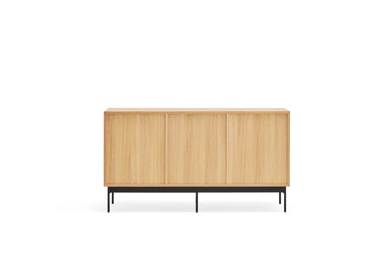 Madia rovere 3 ante in vetro Blur di Teulat 140x45 cm