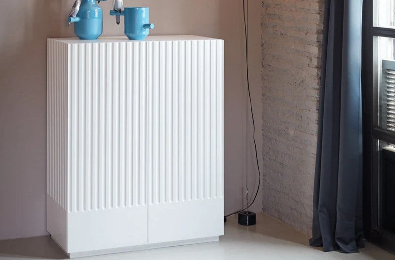 Credenza 2 ante bianco Doric di Teulat 91x120 cm