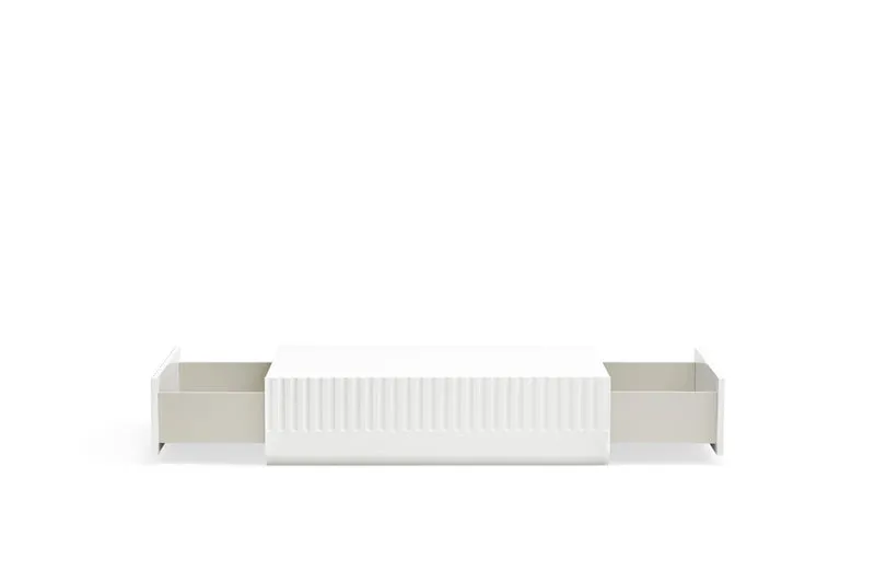 Tavolino per Soggiorno rettangolare bianco Doric di Teulat 110x60 cm