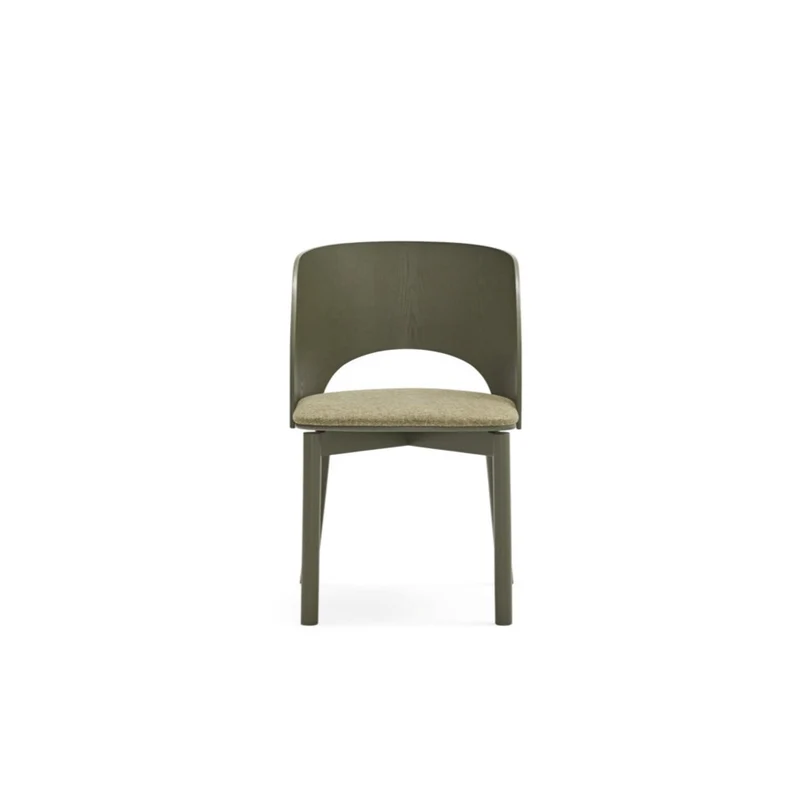 Set 2 sedie in frassino verde oliva Dam 50x78 h45 cm