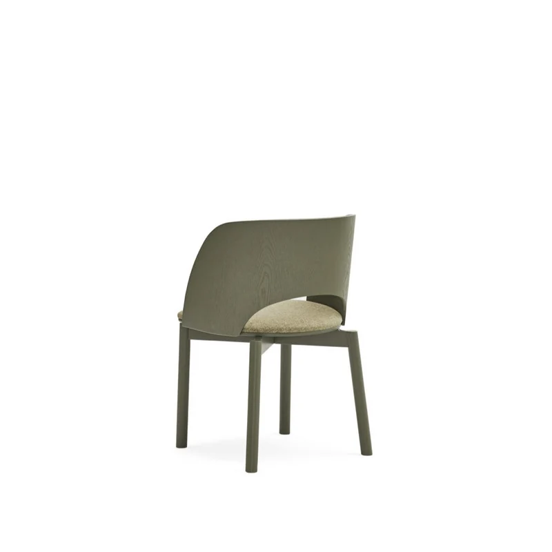 Set 2 sedie in frassino verde oliva Dam 50x78 h45 cm