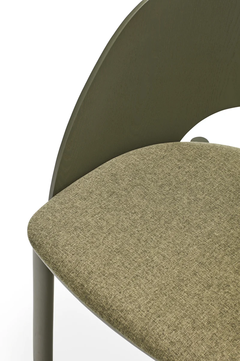 Set 2 sedie in frassino verde oliva Dam 50x78 h45 cm