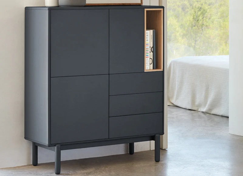Credenza 3 ante 3 cassetti Corvo di Teulat 100x120 cm