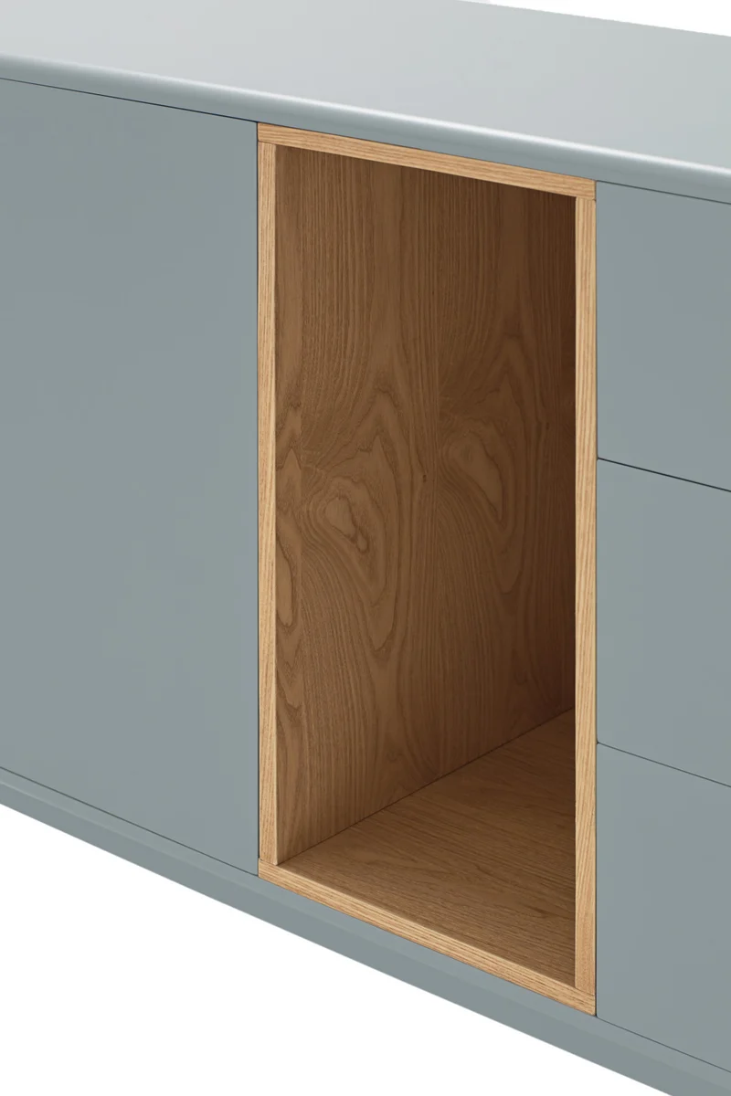 Credenza 3 ante 3 cassetti Corvo di Teulat 100x120 cm