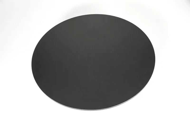 Tavolino basso tondo nero Cep di Teulat Ø110 h36 cm