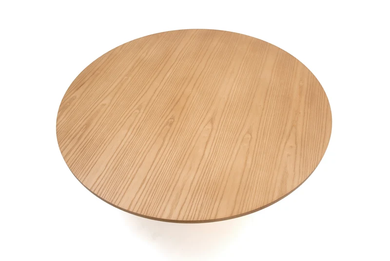 Tavolino basso tondo legno naturale Cep di Teulat Ø110 h36 cm