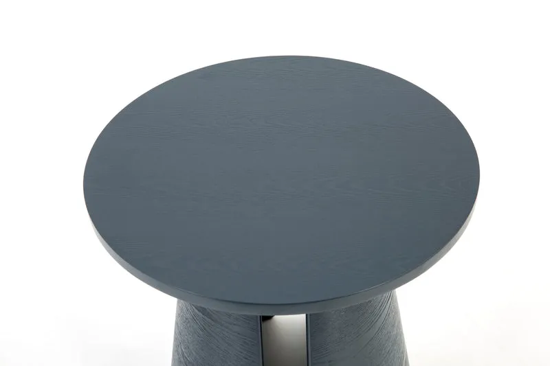 Tavolino tondo in legno blu Cep di Teulat Ø50 h50 cm
