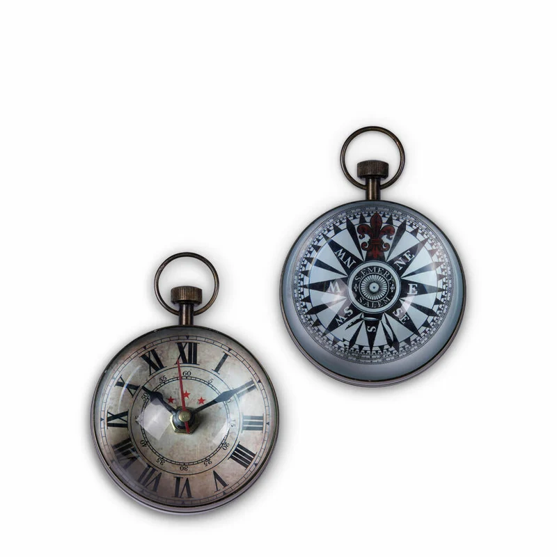 Authentic Models Taschenuhr Eye of Time Brass, Uhr, Deko-Objekt, Messing / Glas, SC063B