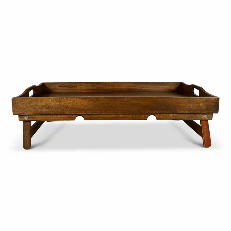 Authentic Models Stateroom Trunk Table Tray, mit Füßen, Serviertablett, Tablett, Holz, FF110