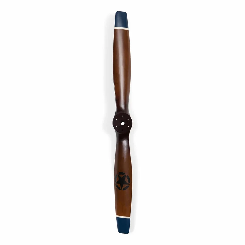 Authentic Models Wanddeko Propeller WWI Blue tip Small, Flugzeugpropeller, Mahagoni-Holz, AP186