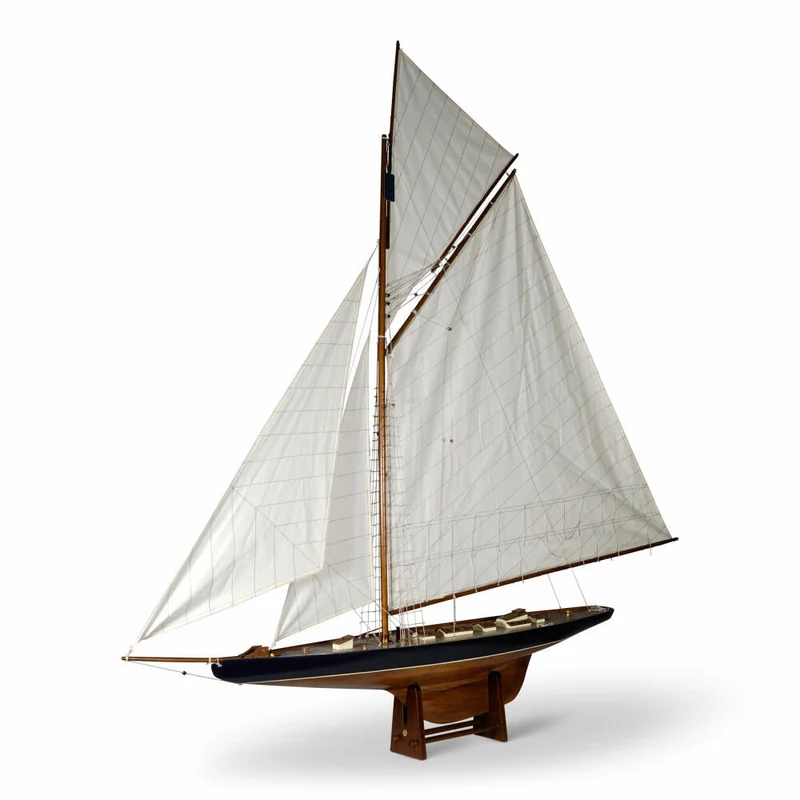 Authentic Models Schiffsmodell Americas Cup Columbia Large, Segelschiff, Dekoration, Holz / Baumwolle, AS075F