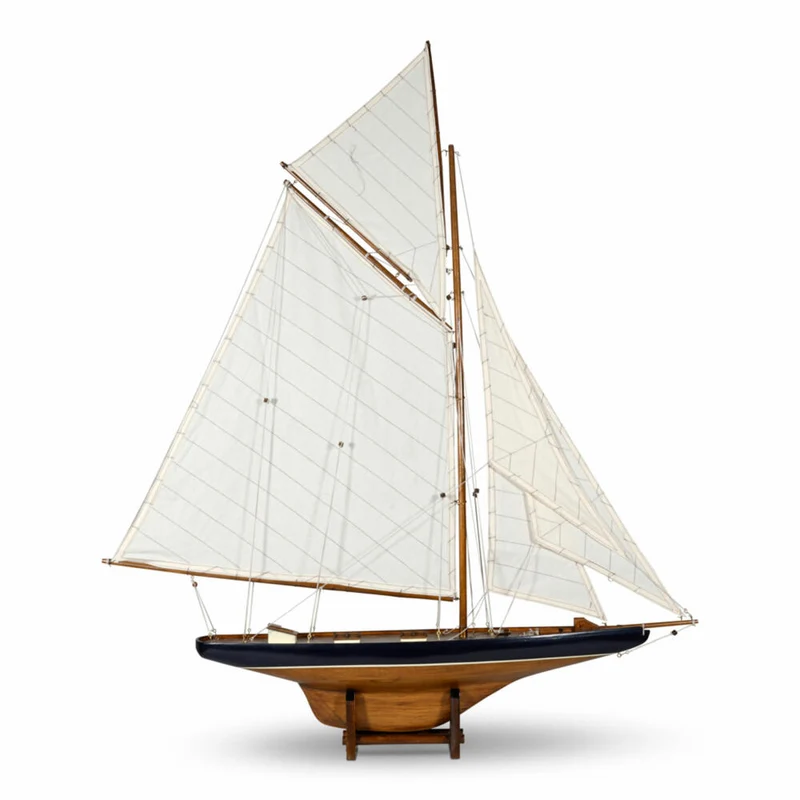 Authentic Models Schiffsmodell Americas Cup Columbia 1901 Small, Segelschiff, Dekoration, Holz / Baumwolle, AS108F