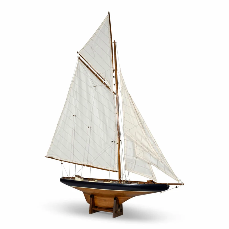 Authentic Models Schiffsmodell Americas Cup Columbia 1901 Small, Segelschiff, Dekoration, Holz / Baumwolle, AS108F
