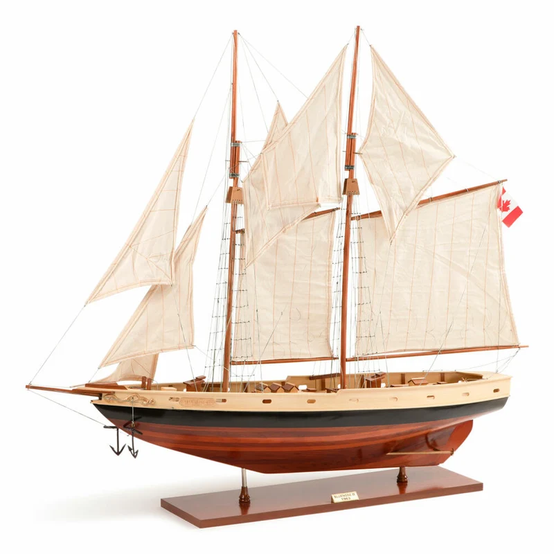 Authentic Models Schiffsmodell Bluenose II Painted, Segelschiff, Dekoration, Zedernholz, AS138