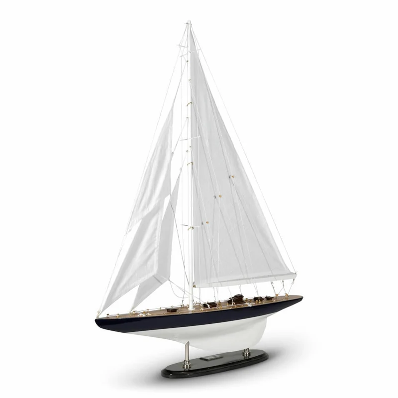 Authentic Models Schiffsmodell J-Yacht Rainbow 1934, Segelschiff, Dekoration, Holz / Baumwolle, AS152