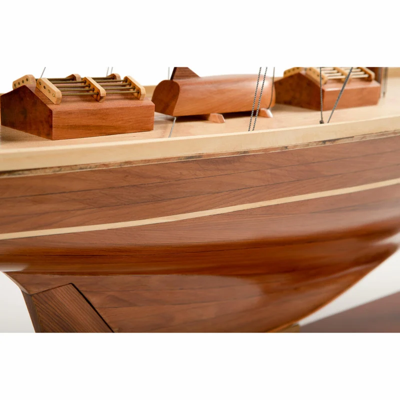 Authentic Models Schiffsmodell Shamrock Yacht Wood, Segelschiff, Dekoration, Zedernholz, AS157