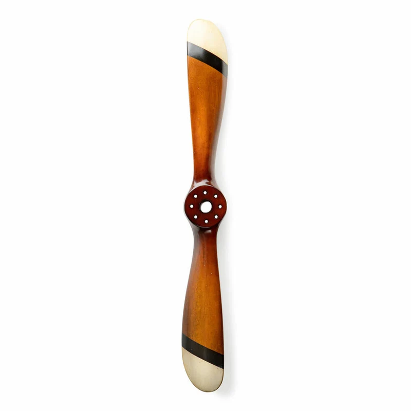 Authentic Models Wanddeko Propeller Small Black Ivory, Flugzeugpropeller, Holz, AP144