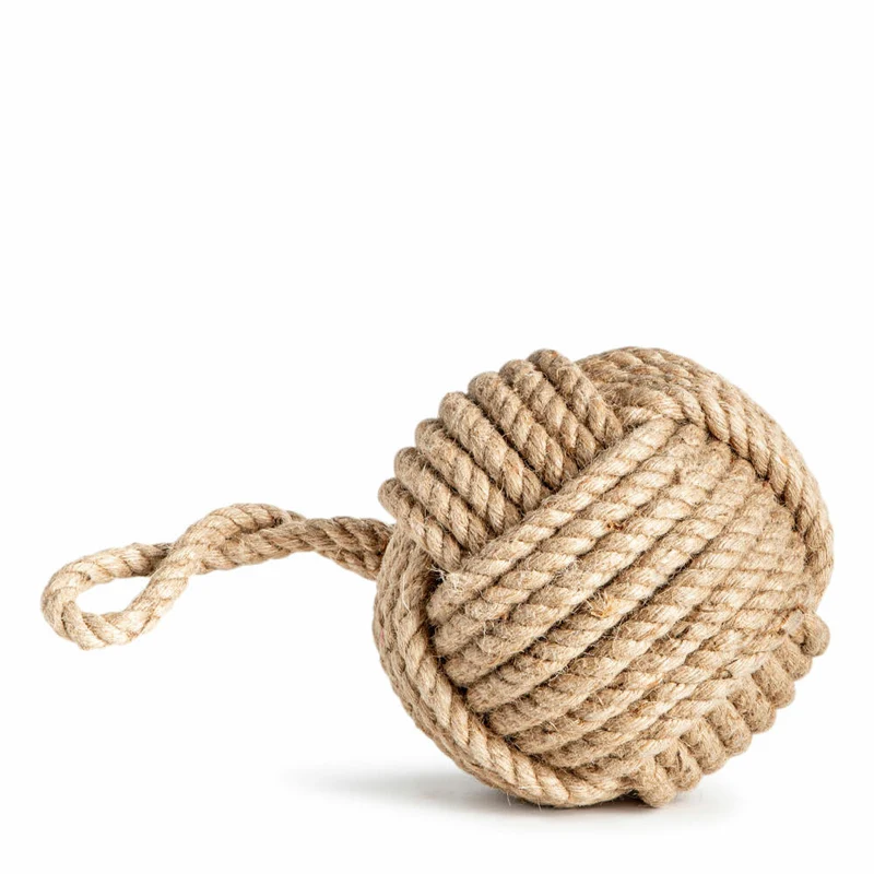 Authentic Models Türstopper Sisal, Monkey Fist Knäuel mit Schlaufe, Sisal, HD002