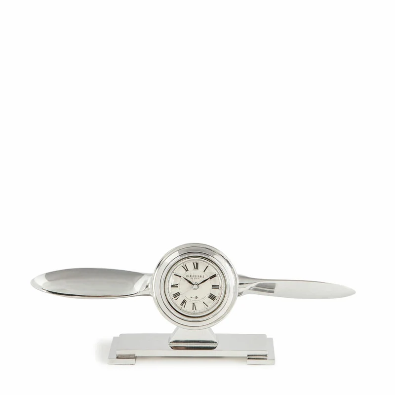 Authentic Models Tischuhr Propeller Clock, Schreibtischdeko, Aluminium, AP111