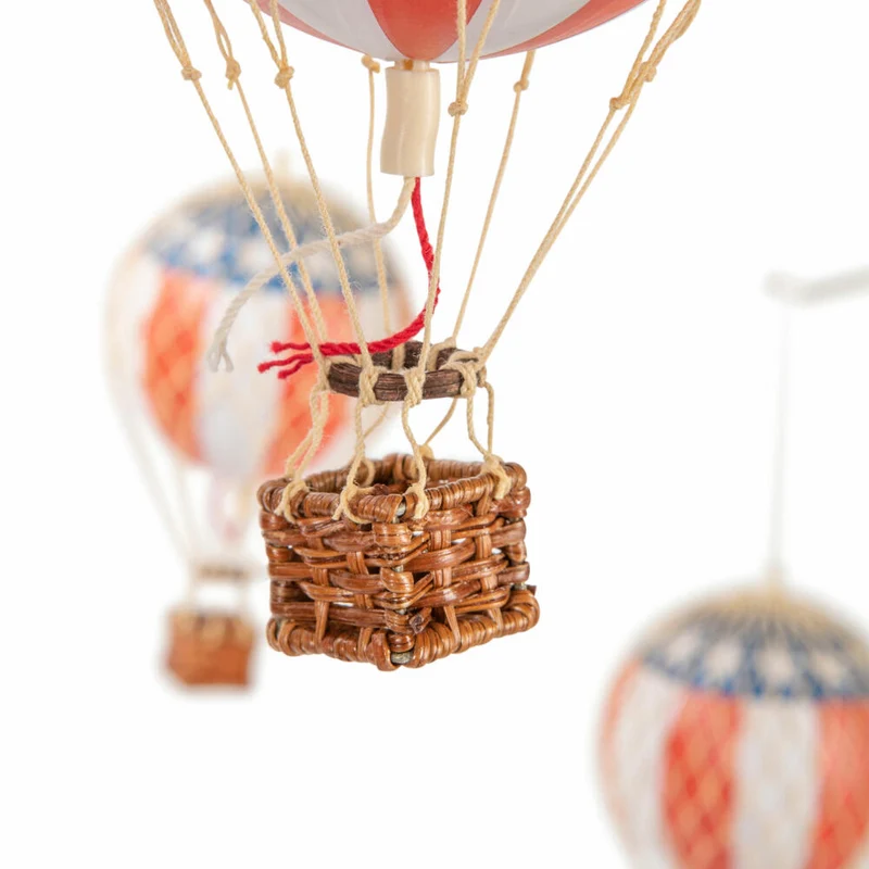 Authentic Models Mobile Flying the Skies US, Hängedekoration, Ballon, Rattan / Papier / Kunststoff, AP136
