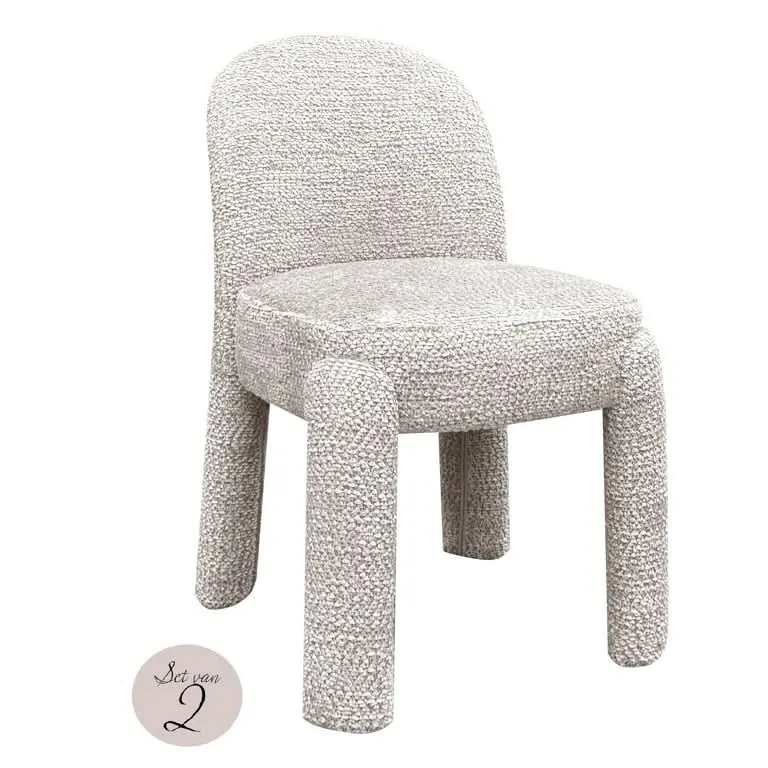 Richmond Interiors Esszimmerstuhl 2er-Set Brandi lovely beige (Be Lovely 170 Beige)
