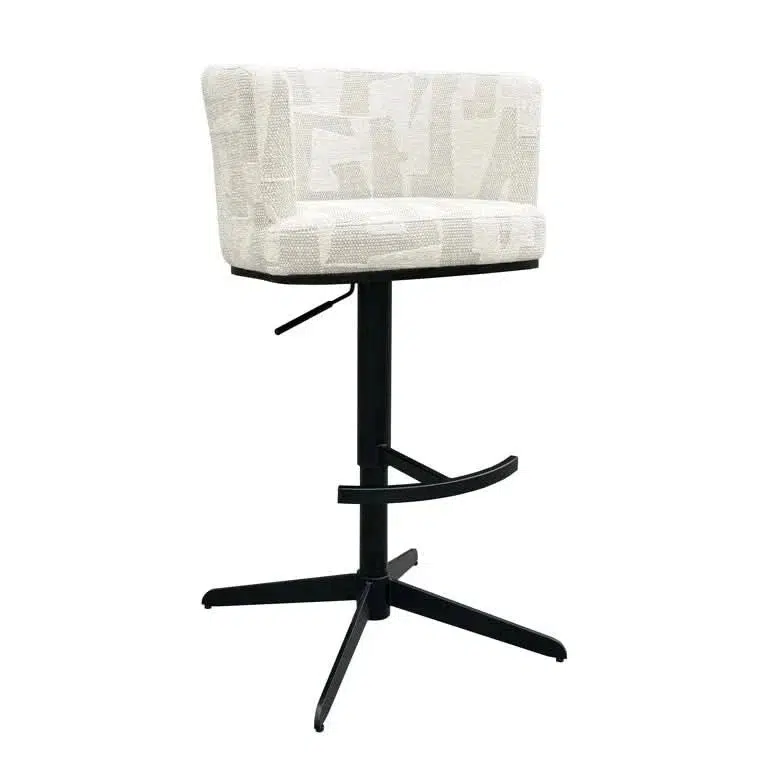 Richmond Interiors Bar-/Thekenstuhl Cheyenne beige graffic (Beige graffic)