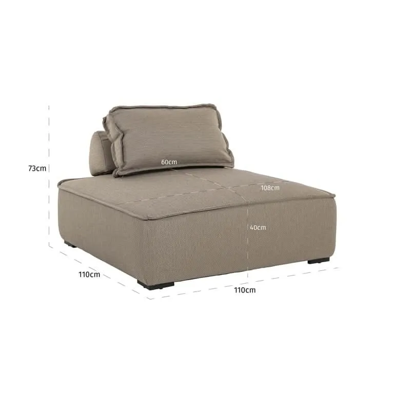 Richmond Interiors Outdoor Loungemodul Jondal taupe (22085 Taupe)