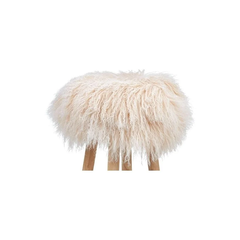 Natures Collection Natures Collection Lammfell Hockerbezug | Tibet | 35x17 cm