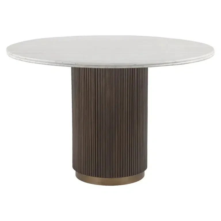 Richmond Interiors Esstisch Mayfield 140Ø (Braun)