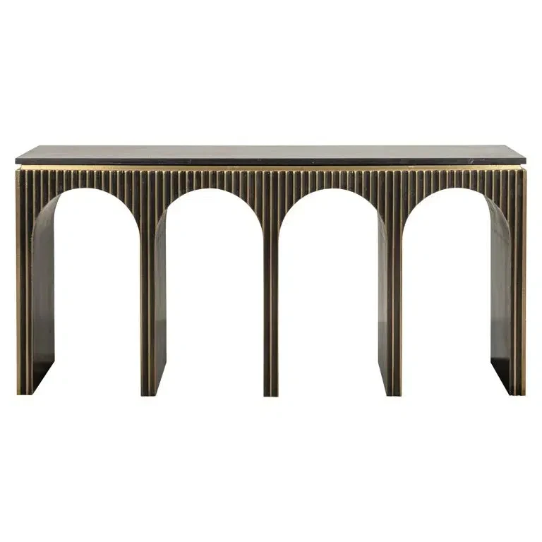 Richmond Interiors Sideboard Les Arcs (Brushed Gold)