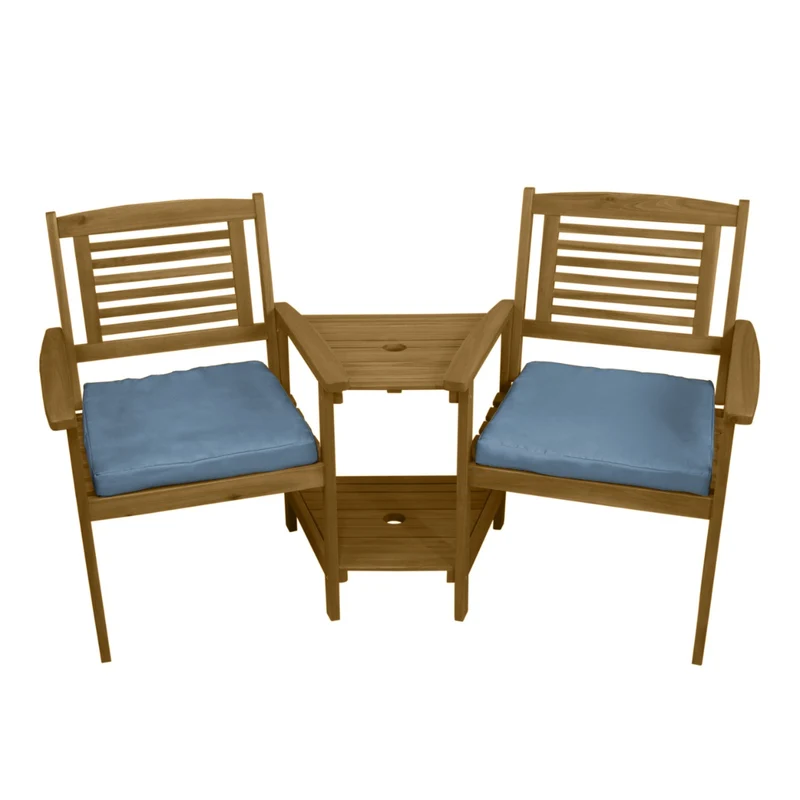 Panca in Legno da giardino con Cuscini