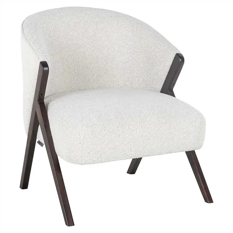 Richmond Interiors Sessel Mia weiß Bouclé (Copenhagen 900 Bouclé Weiß)