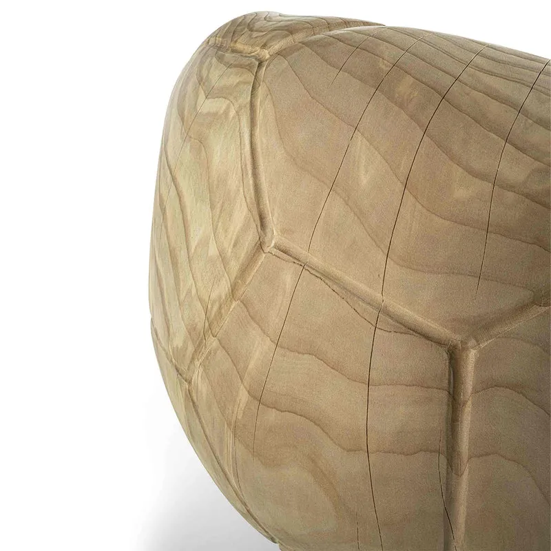 Swivel Armchair in Cedar Wood FOOTBALL by Guto Biazzetto for Riva 1920