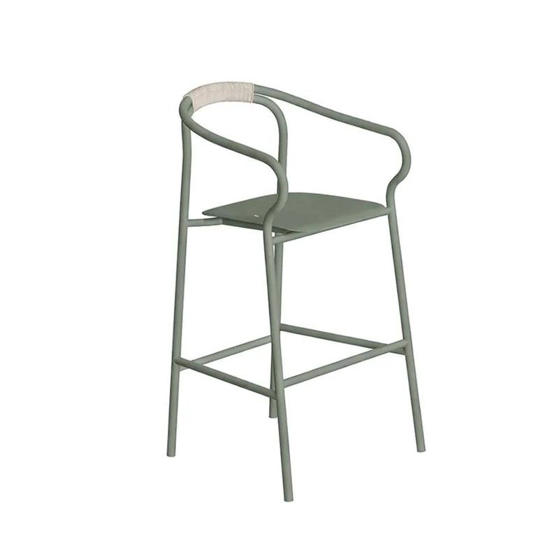 Outdoor Stackable Stool with Backrest SALÒ by Matteo Thun and Benedetto Fasciana for Unopiù