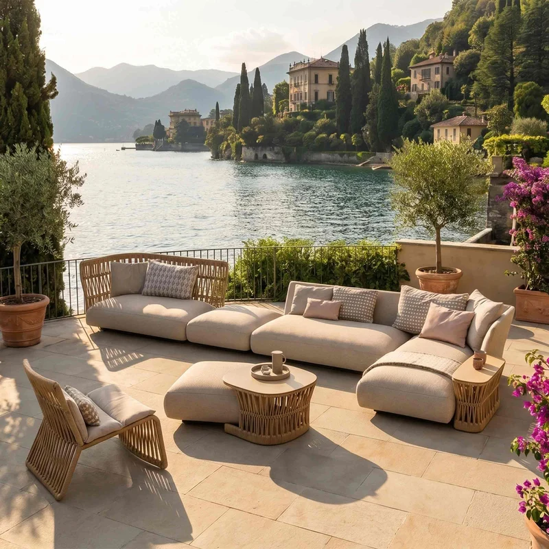 Outdoor Sectional Sofa CLIFF by Ludovica + Roberto Palomba for Talenti