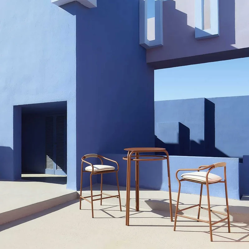 Outdoor Tall Round Table SALÒ by Matteo Thun and Benedetto Fasciana for Unopiù