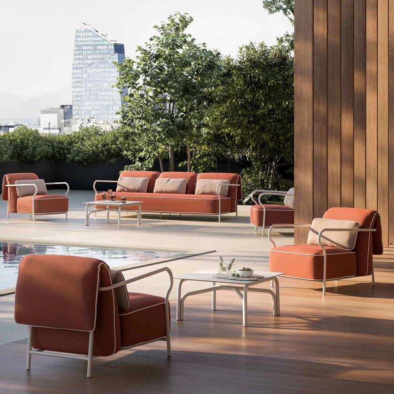 Outdoor Aluminium Coffee Table SALÒ by Matteo Thun and Benedetto Fasciana for Unopiù