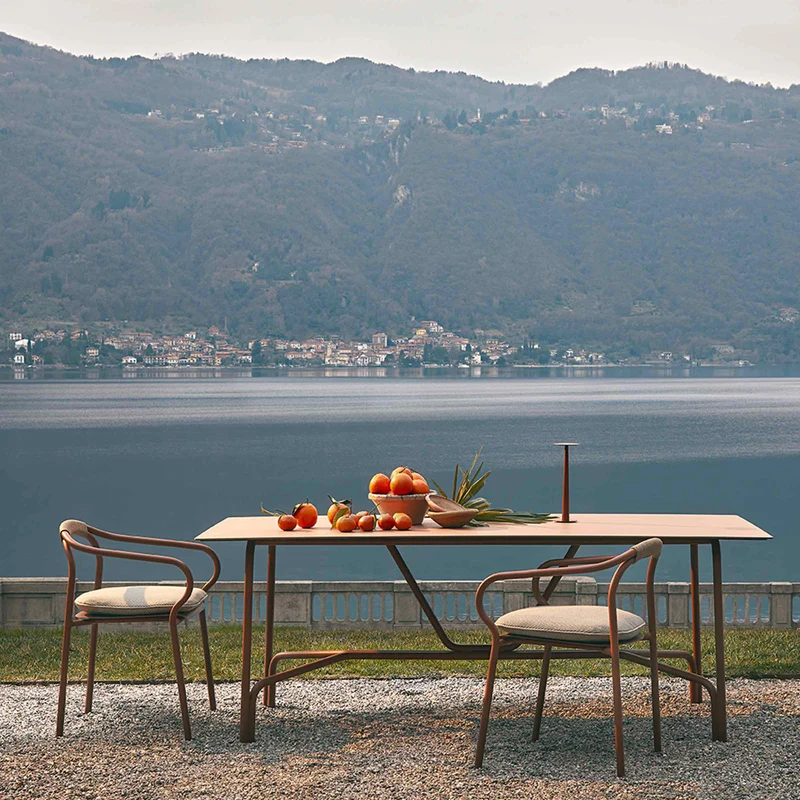 Outdoor Aluminium Table SALÒ by Matteo Thun and Benedetto Fasciana for Unopiù