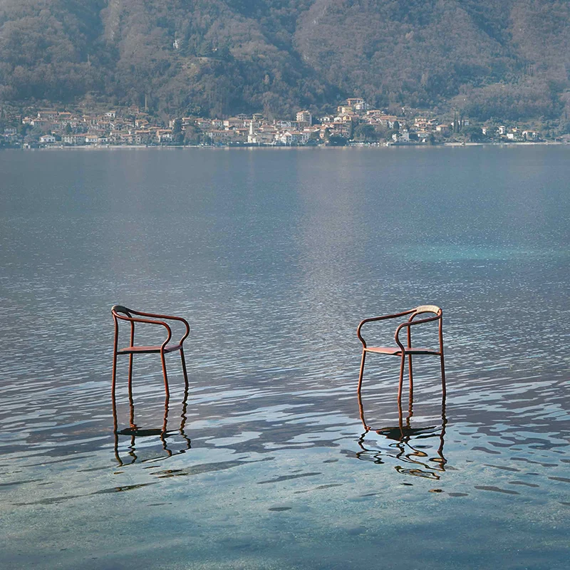 Outdoor Aluminium Chair SALÒ by Matteo Thun and Benedetto Fasciana for Unopiù