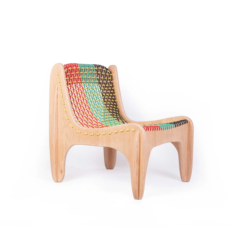 Oak Wood Chair SPIDER by Jules Régis
