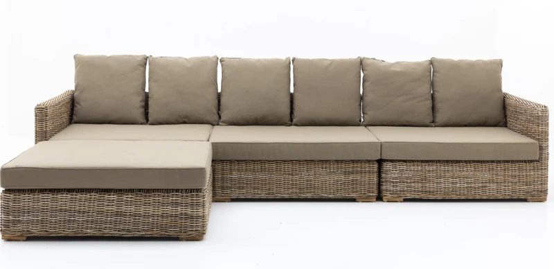 Flamant HILLS, Gartensofa, mit Kissen + Hocker