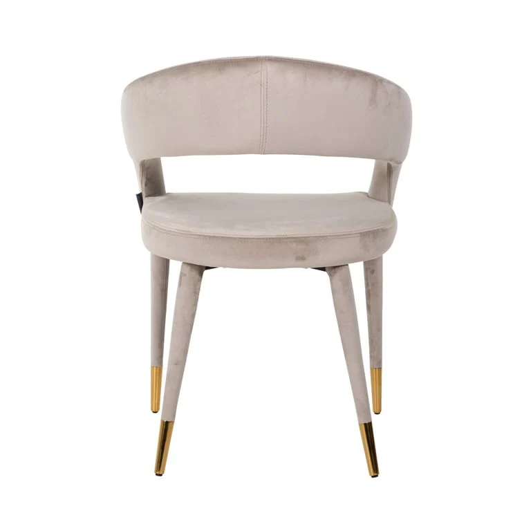 Richmond Interiors Sessell Gia mit Armlehne khaki velvet fire retardant (FR-Quartz 903 Khaki)