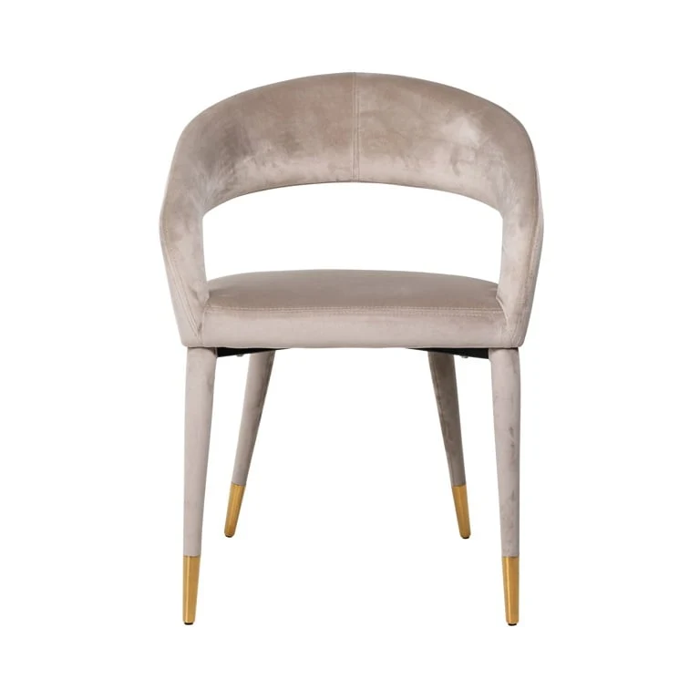 Richmond Interiors Sessell Gia mit Armlehne khaki velvet fire retardant (FR-Quartz 903 Khaki)