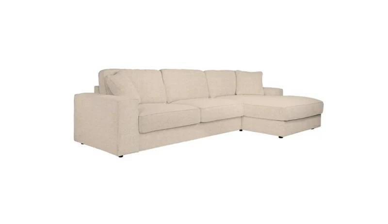 Richmond Interiors Sofa Santos 2,5-Sitzer + lounge rechts beige niagara