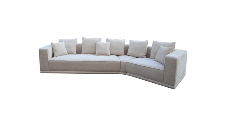 Richmond Interiors Sofa Lusso 4-Sitzer beige Chenille