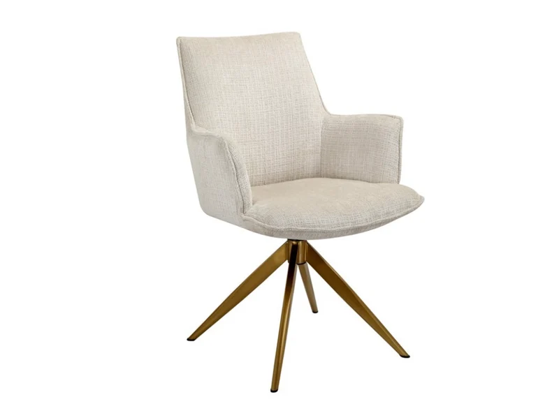Richmond Interiors Drehstuhl Dakota beige Chenille